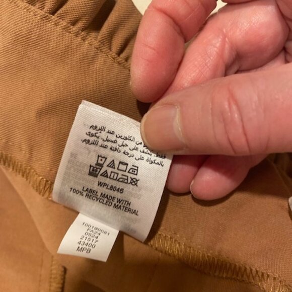 INC NWT Women's $89 Brown Saira High Waist Tapered Leg Belt Pockets Pants Sz 12 - Picture 9 of 11